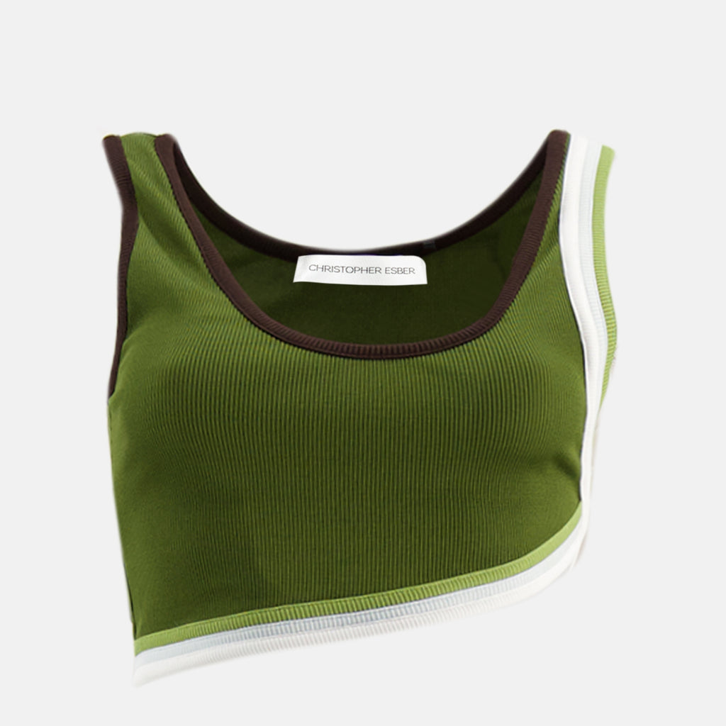 Image de l'article Top Verner vert de la marque Christopher Esber pour Femme - Saison Printemps-Été 2026 - Vue de Face