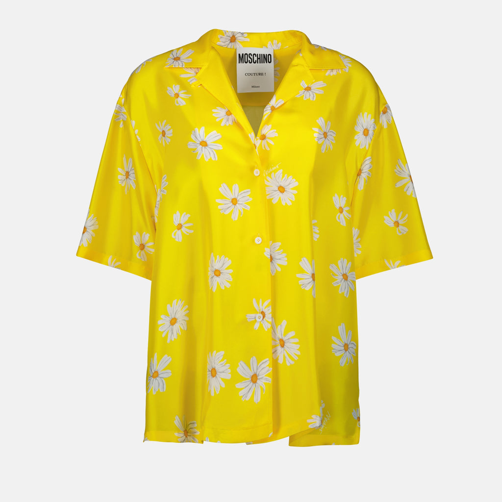 Shirts Daisy Shirt Moschino Yellow Femme