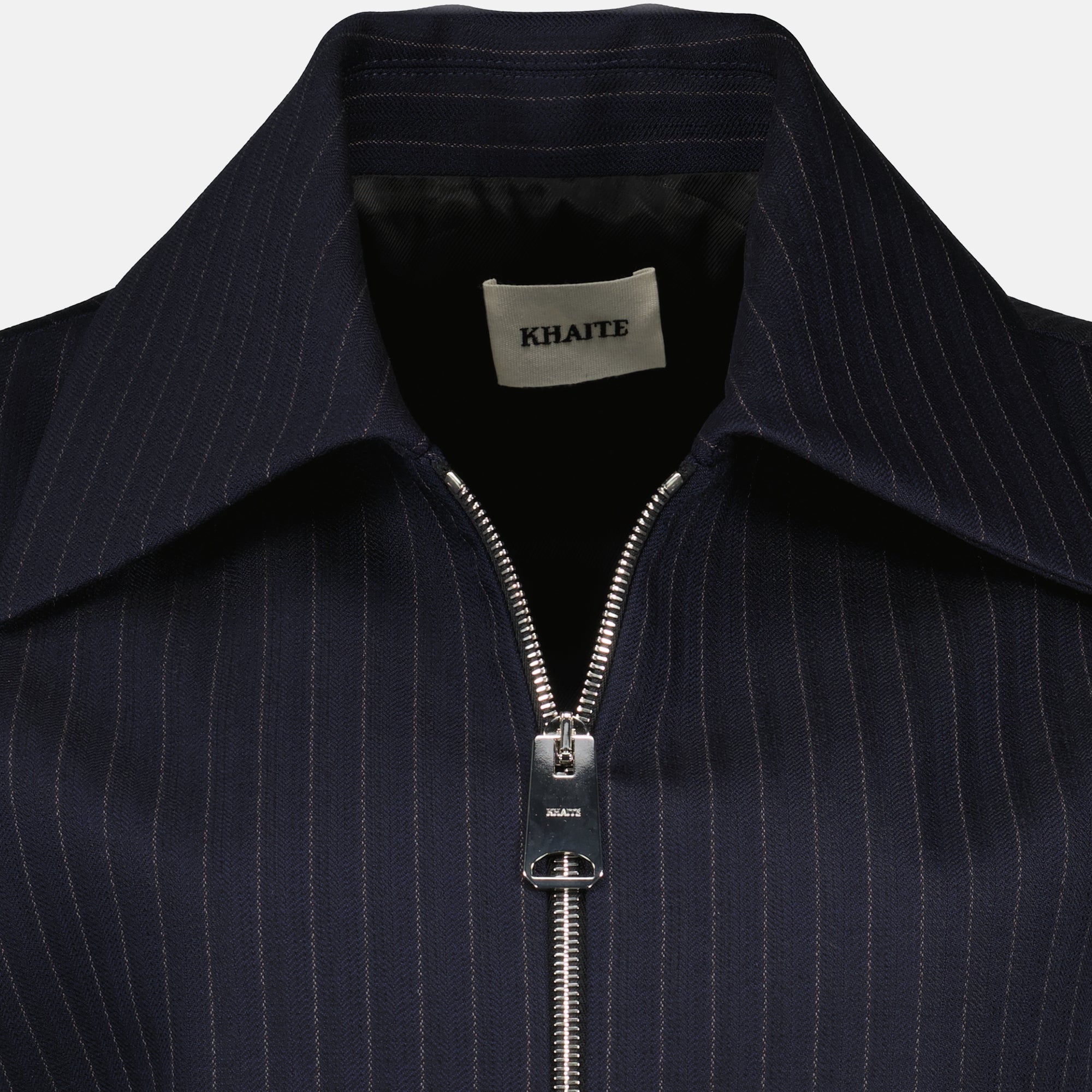 Image de l'article Haut court Robin à rayures de la marque Khaite pour Femme - Saison Printemps-Été 2026 - Vue détaillée_1