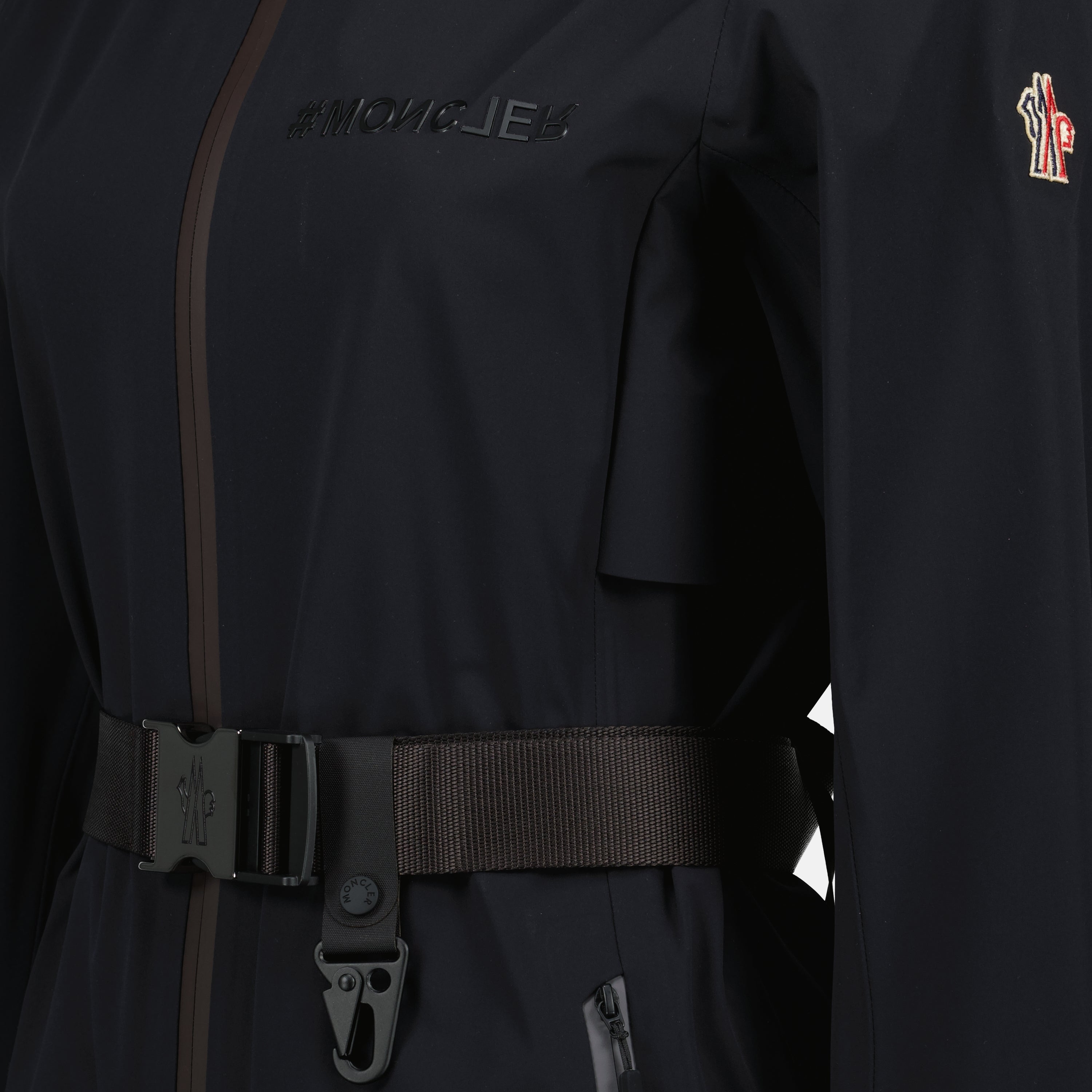 Manteaux Veste imperméable Fex Moncler Grenoble Noir Femme