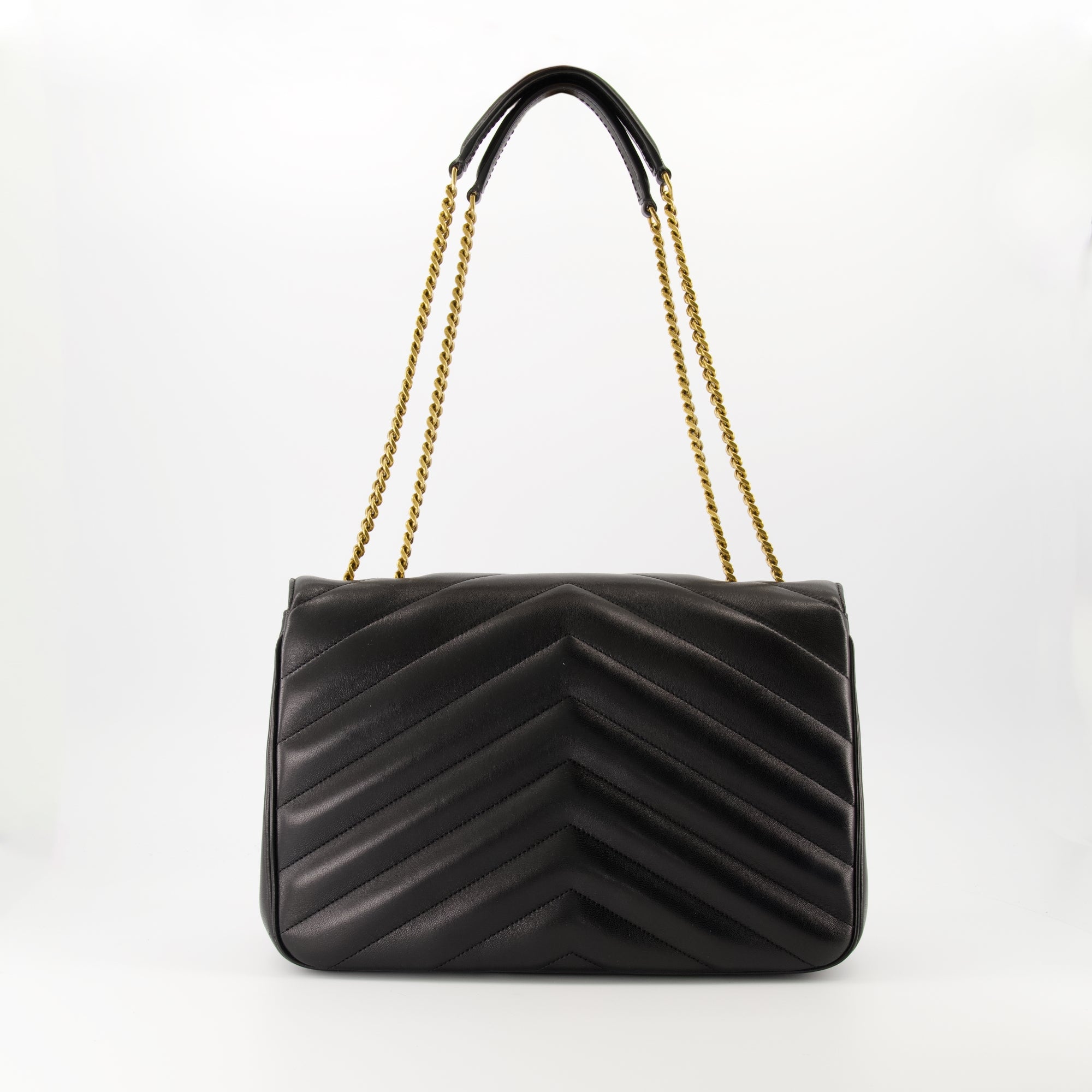 Sacs à main et épaule Sac Loulou large Saint Laurent Noirr Femme