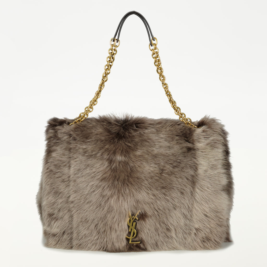 Immagine dell'articolo borsa maxi Jamie 4.3 in pelliccia sintetica di Saint Laurent per donna - Stagione Autunno-Inverno 2025 - Vista frontale