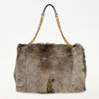 Immagine dell'articolo borsa maxi Jamie 4.3 in pelliccia sintetica di Saint Laurent per donna - Stagione Autunno-Inverno 2025 - Vista frontale