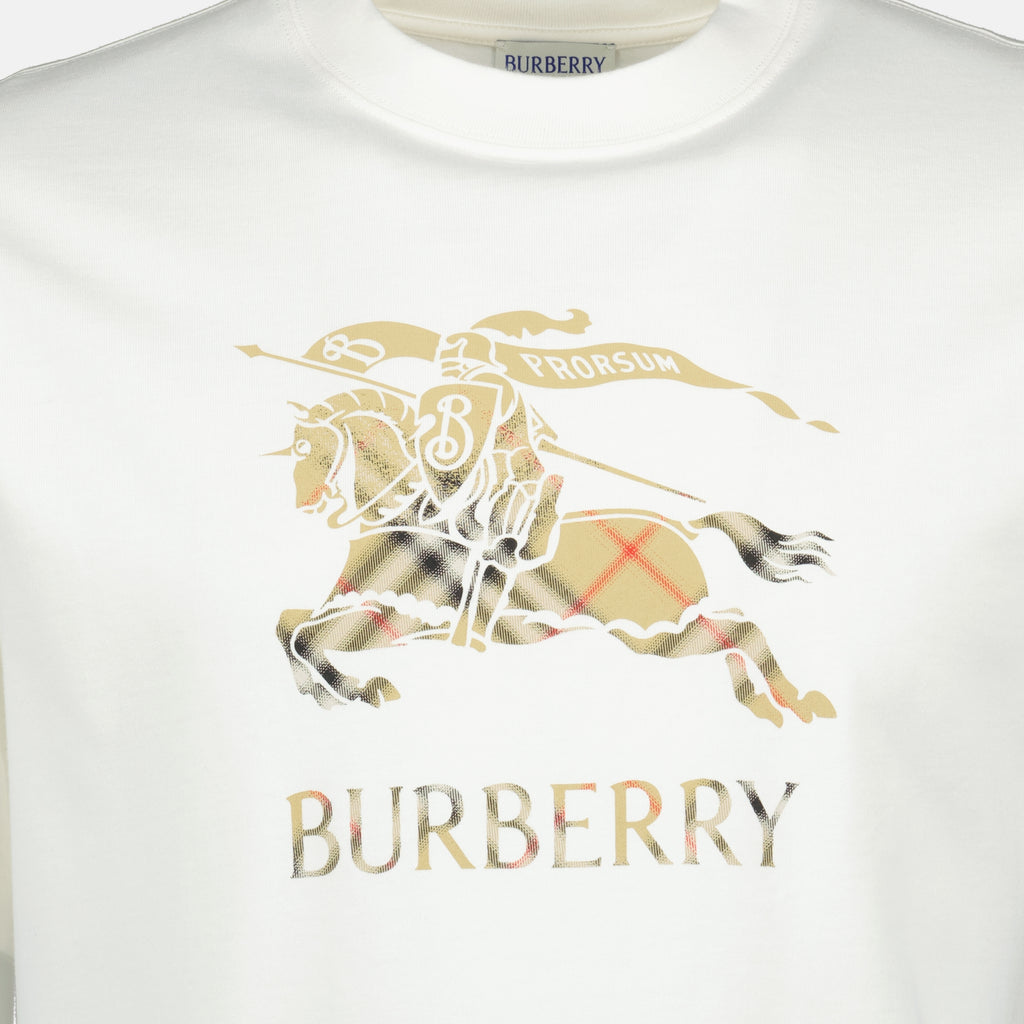Image de l'article T-shirt EKD blanc de la marque Burberry pour Homme - Saison Printemps-Été 2026 - Vue détaillée_1