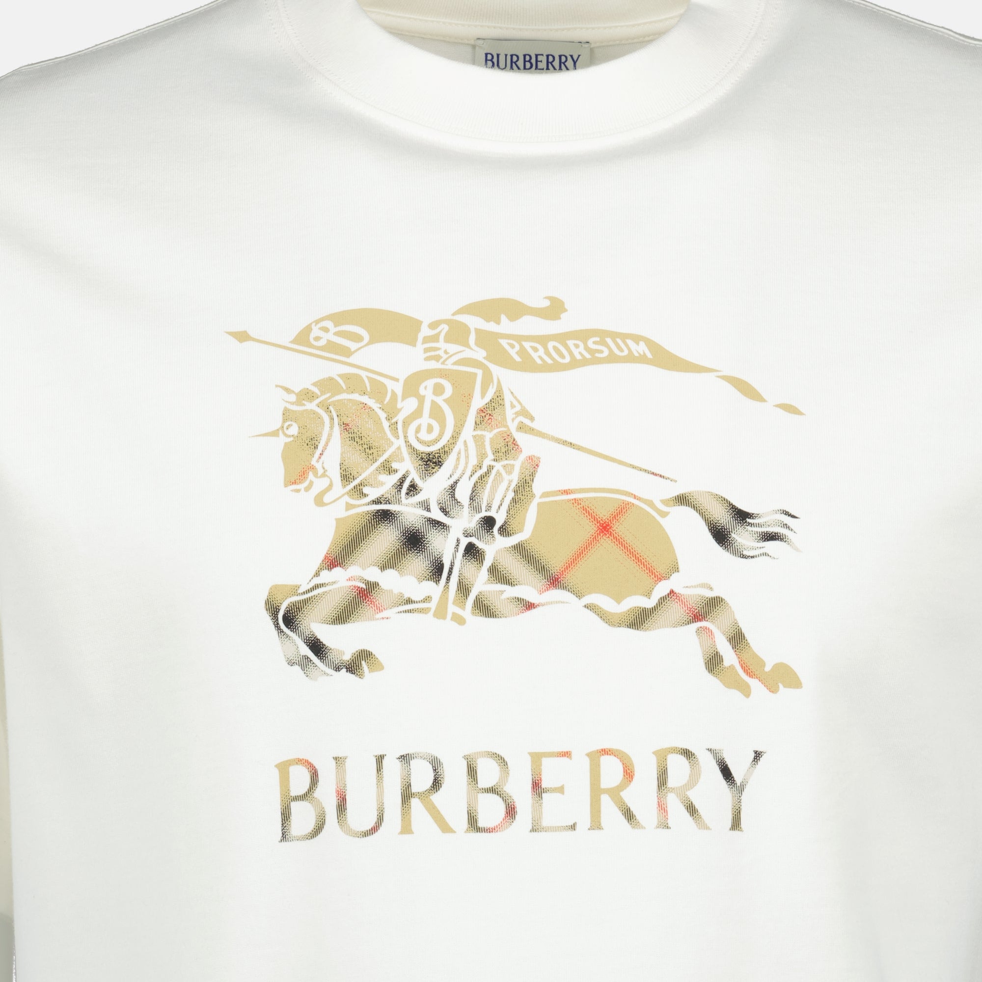 Image de l'article T-shirt EKD blanc de la marque Burberry pour Homme - Saison Printemps-Été 2026 - Vue détaillée_1