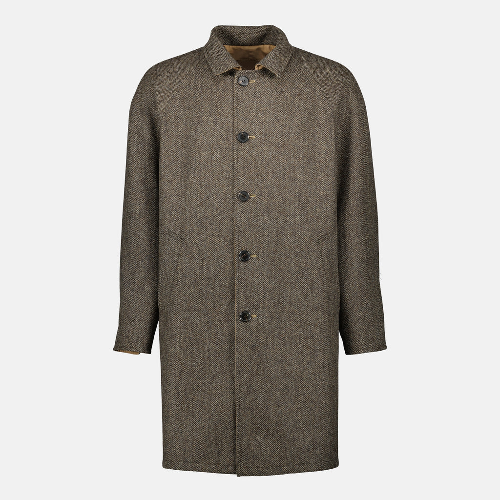 Image de l'article Manteau réversible beige de la marque Prada pour Homme - Saison Printemps-Été 2026 - Vue de Dos