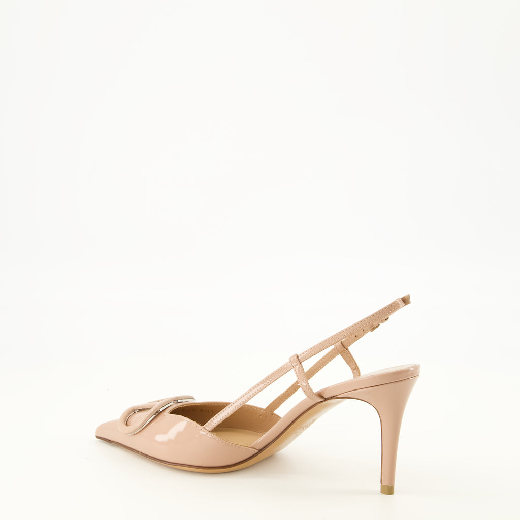 Escarpins VLogo Pumps in Pink Patent Leather Valentino Garavani Rose Femme