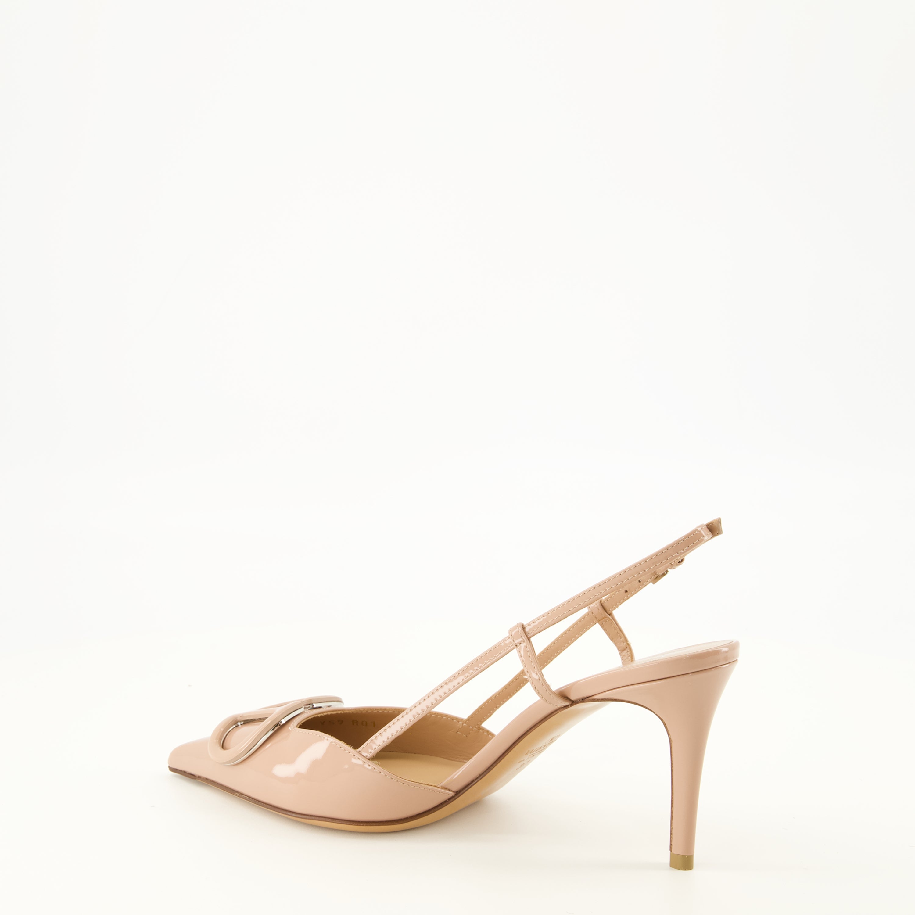 Escarpins Escarpins VLogo en cuir verni rose Valentino Garavani Rose Femme