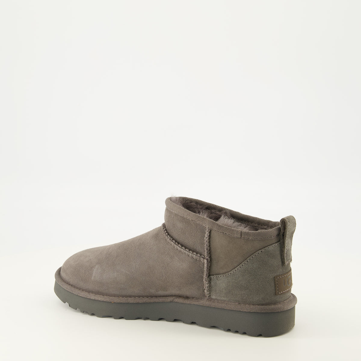 Bottines Classic Ultra Mini Grey Boots Ugg Gris Femme