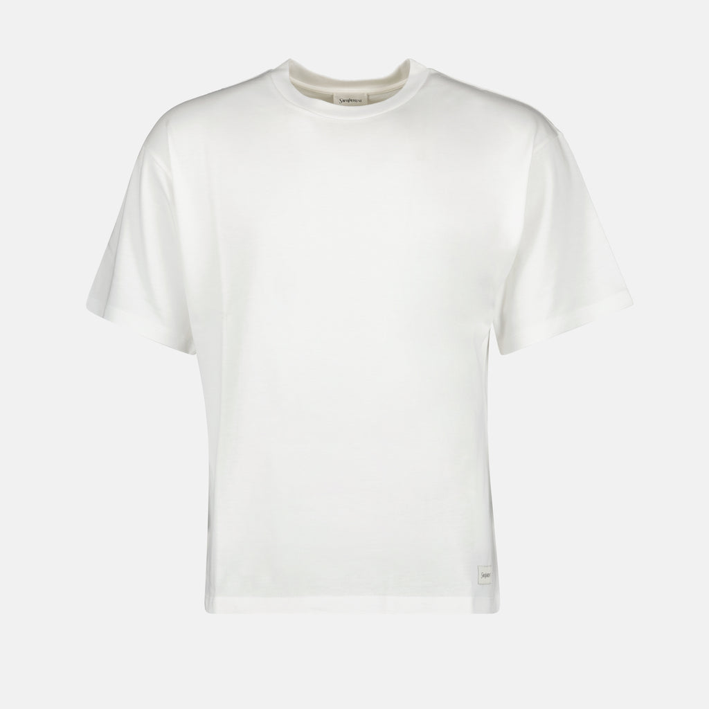 T-shirts T-shirt en jersey Saint Laurent Blanc Homme