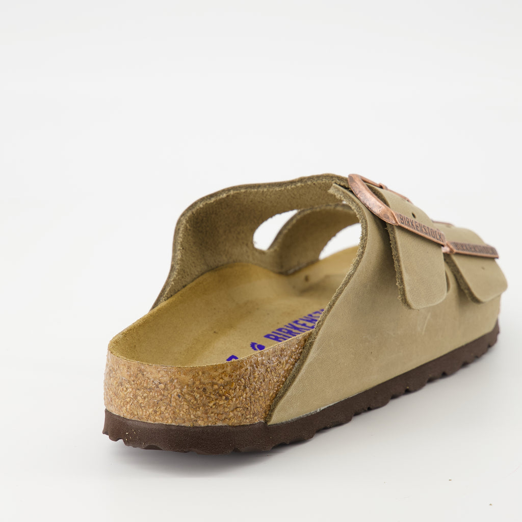 Chaussures ouvertes Arizona Sandals Birkenstock Beige Femme