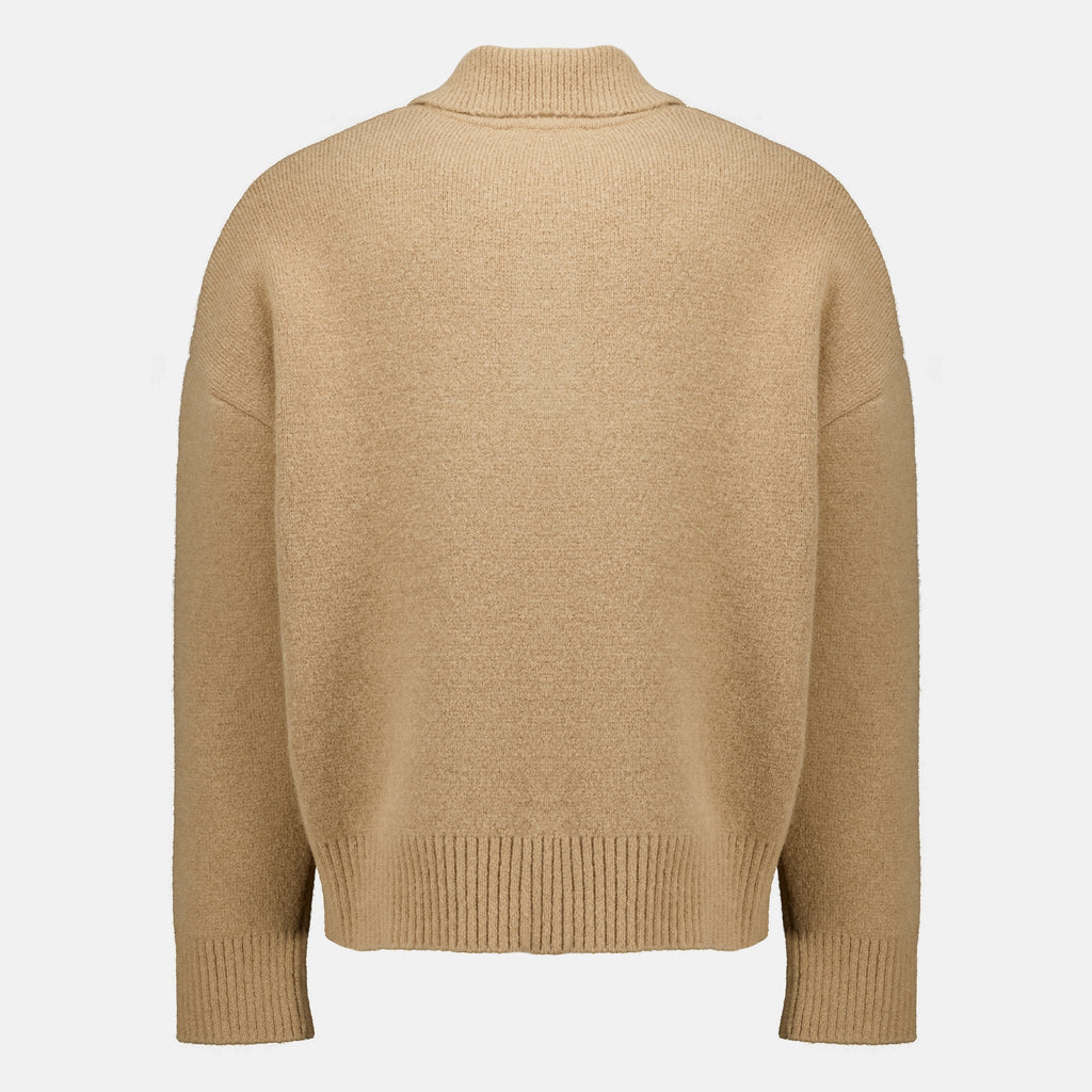 Polos Beige Alpaca Sweater Ami PARIS Beige Unisexe