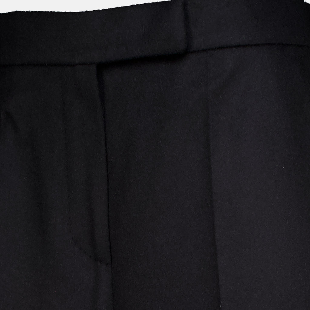 Pantalons Schwarze Weite Hose Max Mara Noir Femme