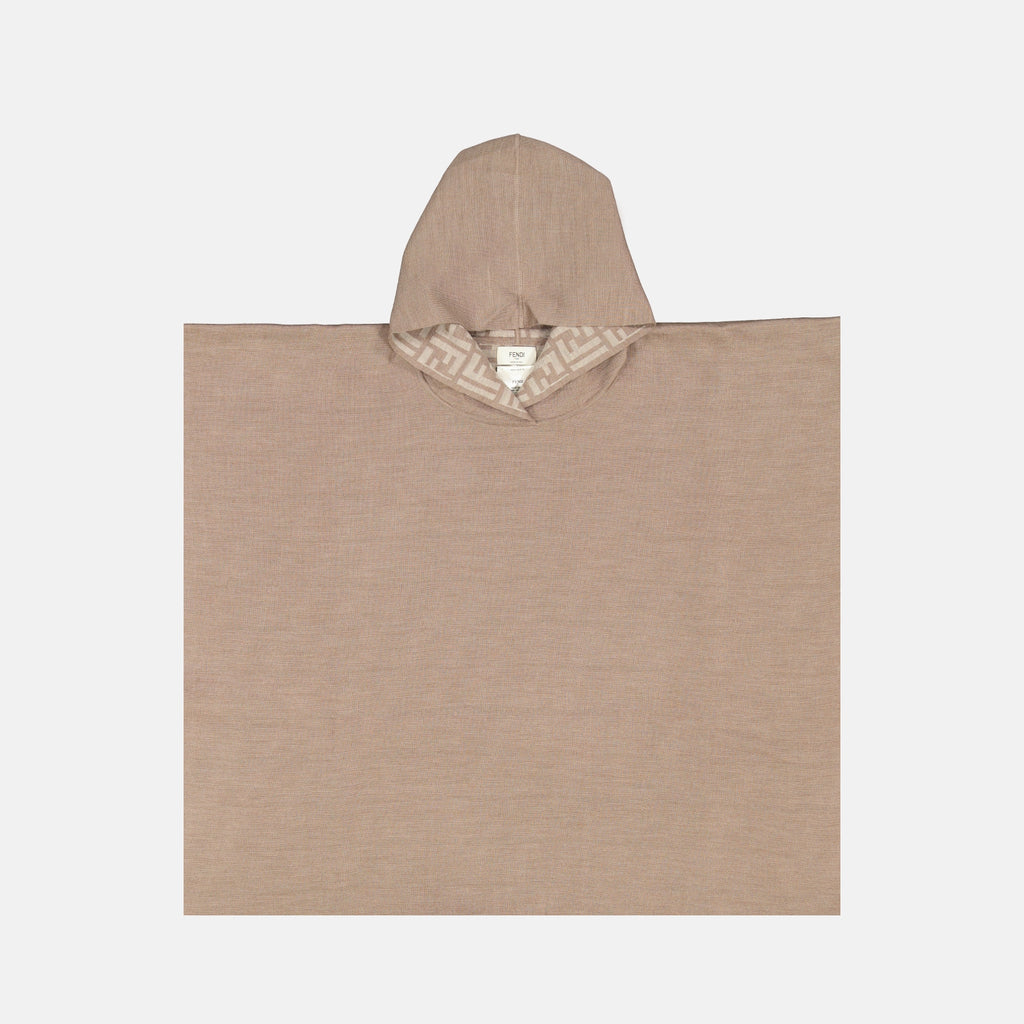 Vestes Poncho en laine Fendi Marron Femme