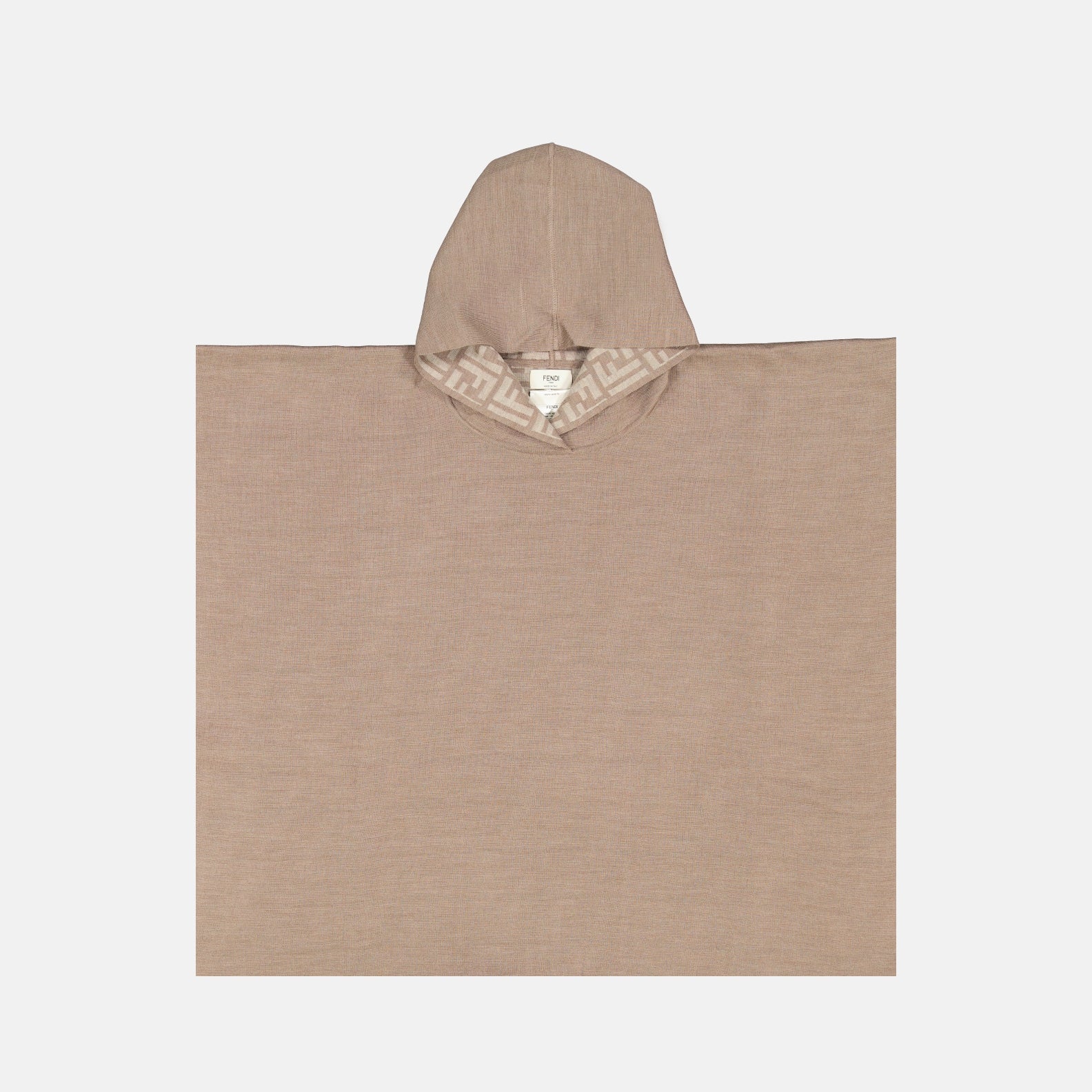 Vestes Poncho en laine Fendi Marron Femme