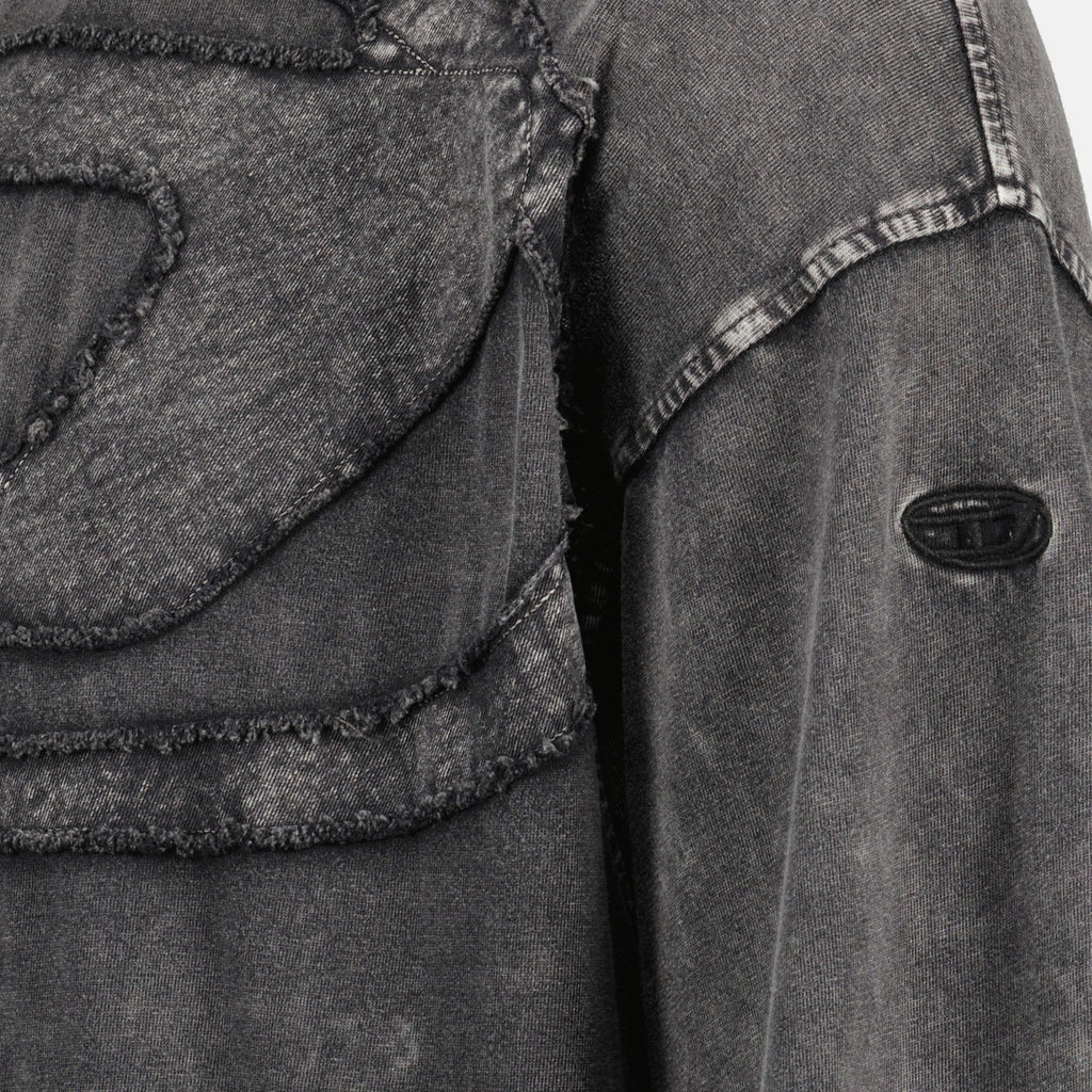 Image de l'article T-shirt oversize T-Boxt-Den gris de la marque Diesel pour Homme - Saison Printemps-Été 2026 - Vue détaillée_2