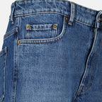Immagine dell'articolo jeans in denim blu del marchio Miu Miu per donna - Collezione Primavera-Estate 2026 - Vista dettagliata_2