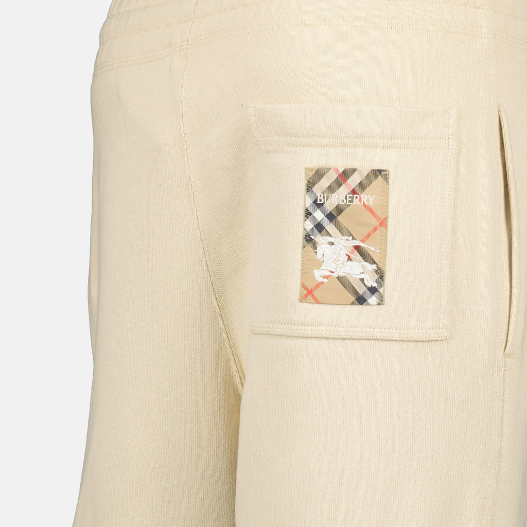 Pantalones Pantalones Jogging Burberry Beige Homme