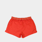 Moda de playa Medusa Greca Pantalones de Baño Versace Rojo Homme