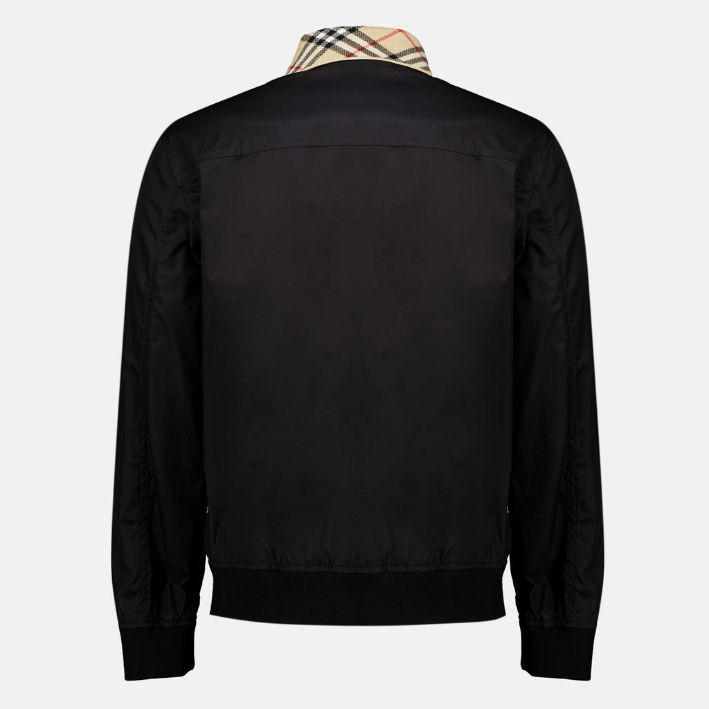Vestes Giacca Nera con Zip Burberry Noir Homme
