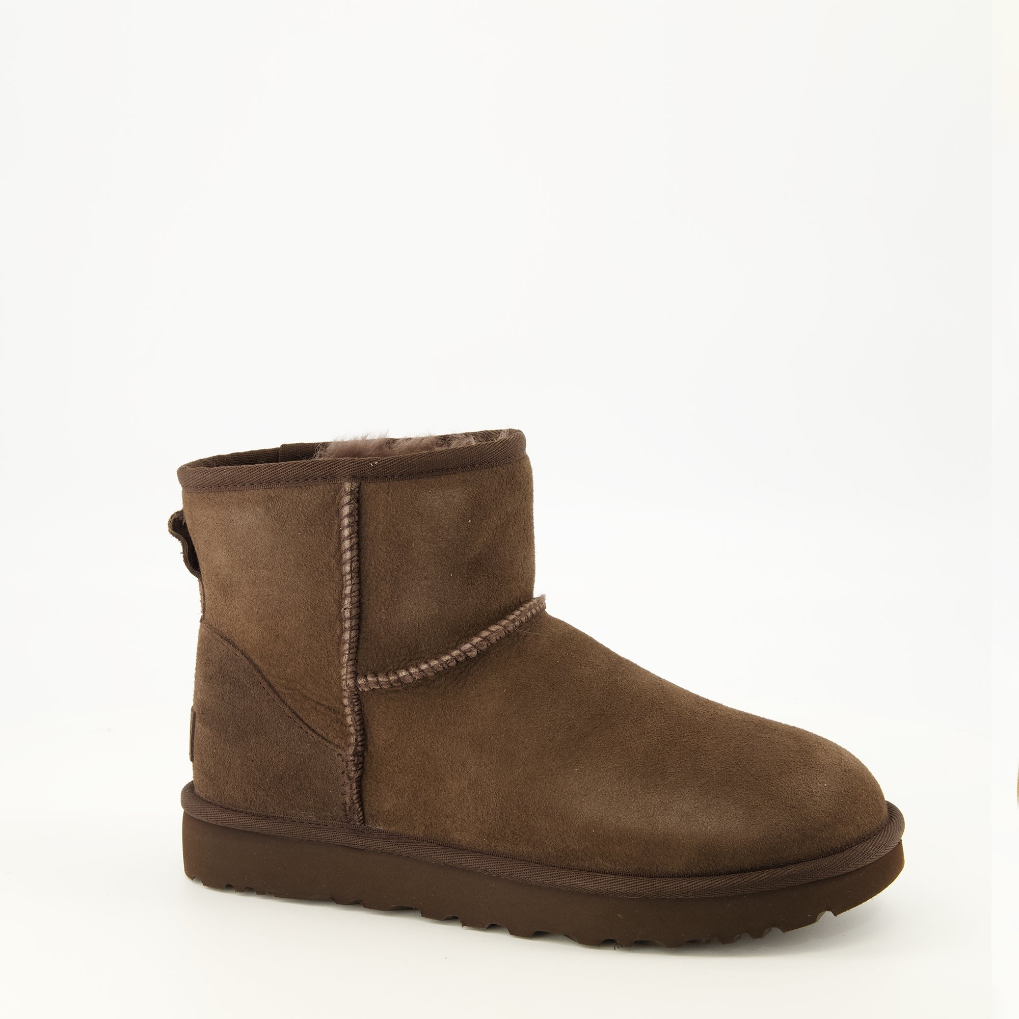 Bottines Classic Mini II Brown Ankle Boots Ugg Marron Femme