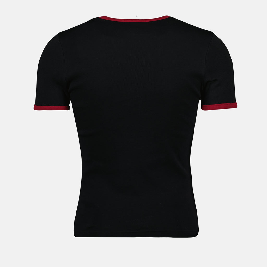 Camisetas T-shirt Assinatura Courrèges Preto Homme