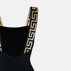 ビーチウェア グレカ水着 Versace 黒 Femme