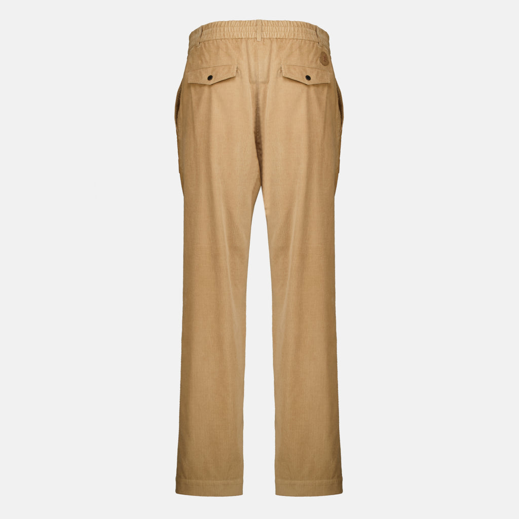 Pantalons ベージュ コーデュロイ パンツ Moncler Beige Homme