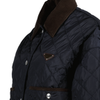 Jaquetas Veste en Re-Nylon matelassé Prada Azul escuro Femme