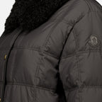 Manteaux Black Swan Belted Down Jacket Moncler Noir Femme