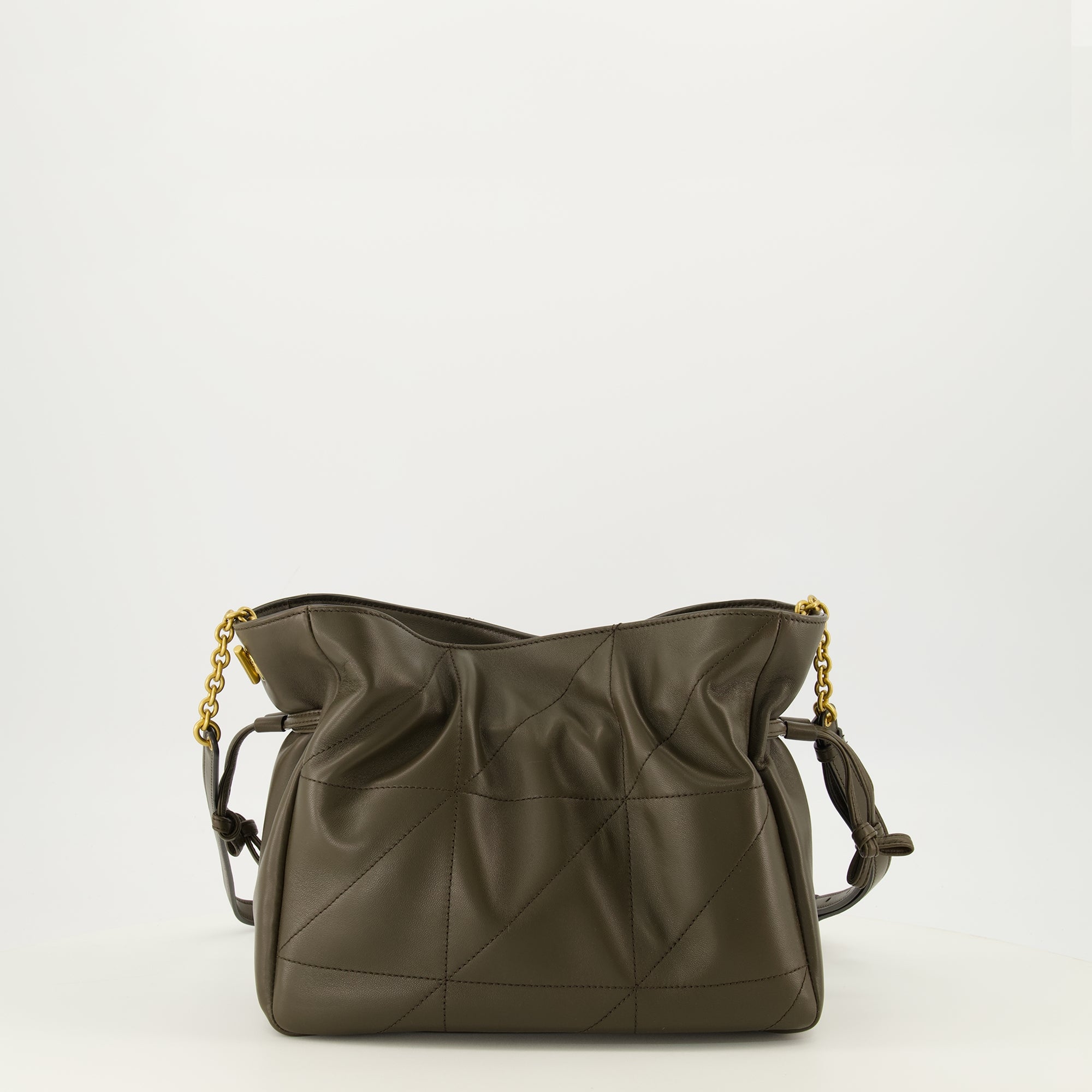 Sacs seau Sac Jamie shoulder pouch en cuir kaki Saint Laurent Kaki Femme