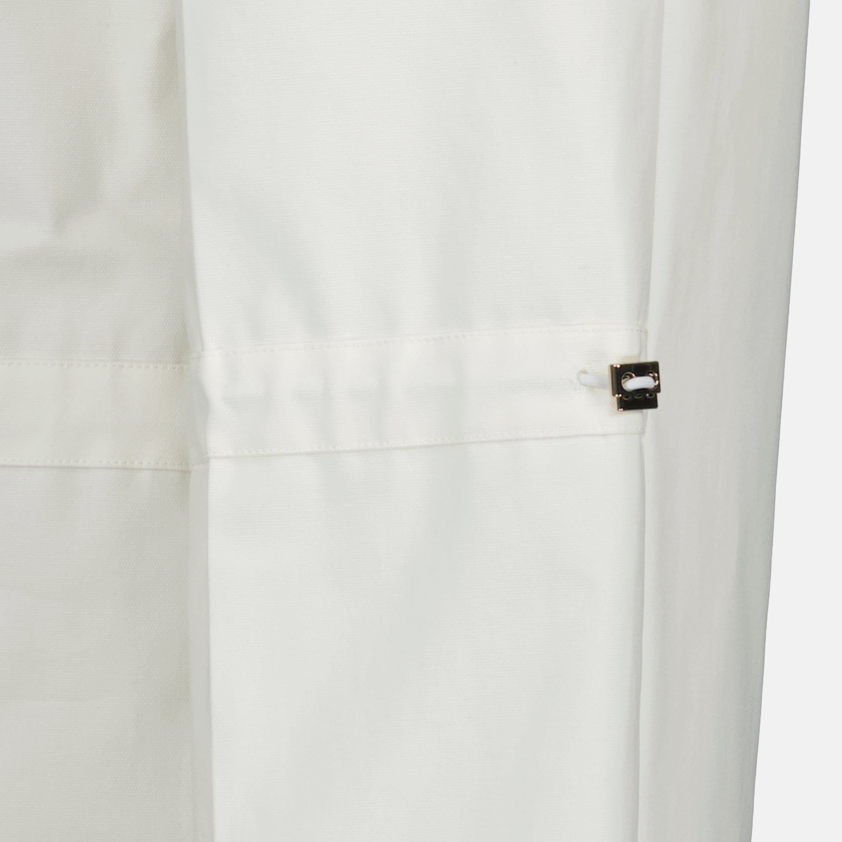 Image de l'article Pantalon blanc en toile de coton de la marque Fendi pour Femme - Saison Printemps-Été 2026 - Vue détaillée_2