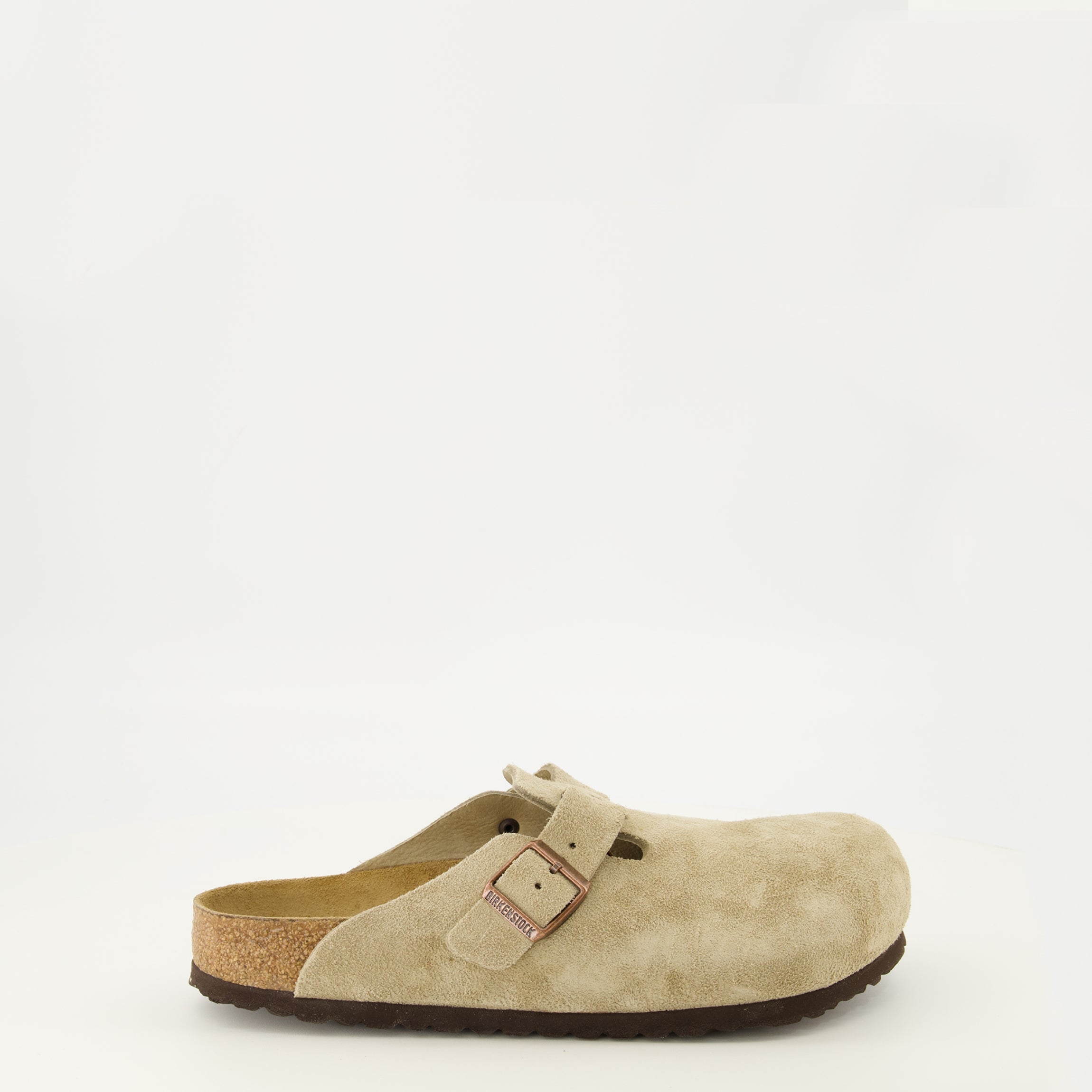 Chaussures ouvertes Mules Boston Beige Birkenstock Beige Unisexe