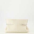 Pochettes Pinch Nappa Leather Clutch in White Givenchy Blanc Femme