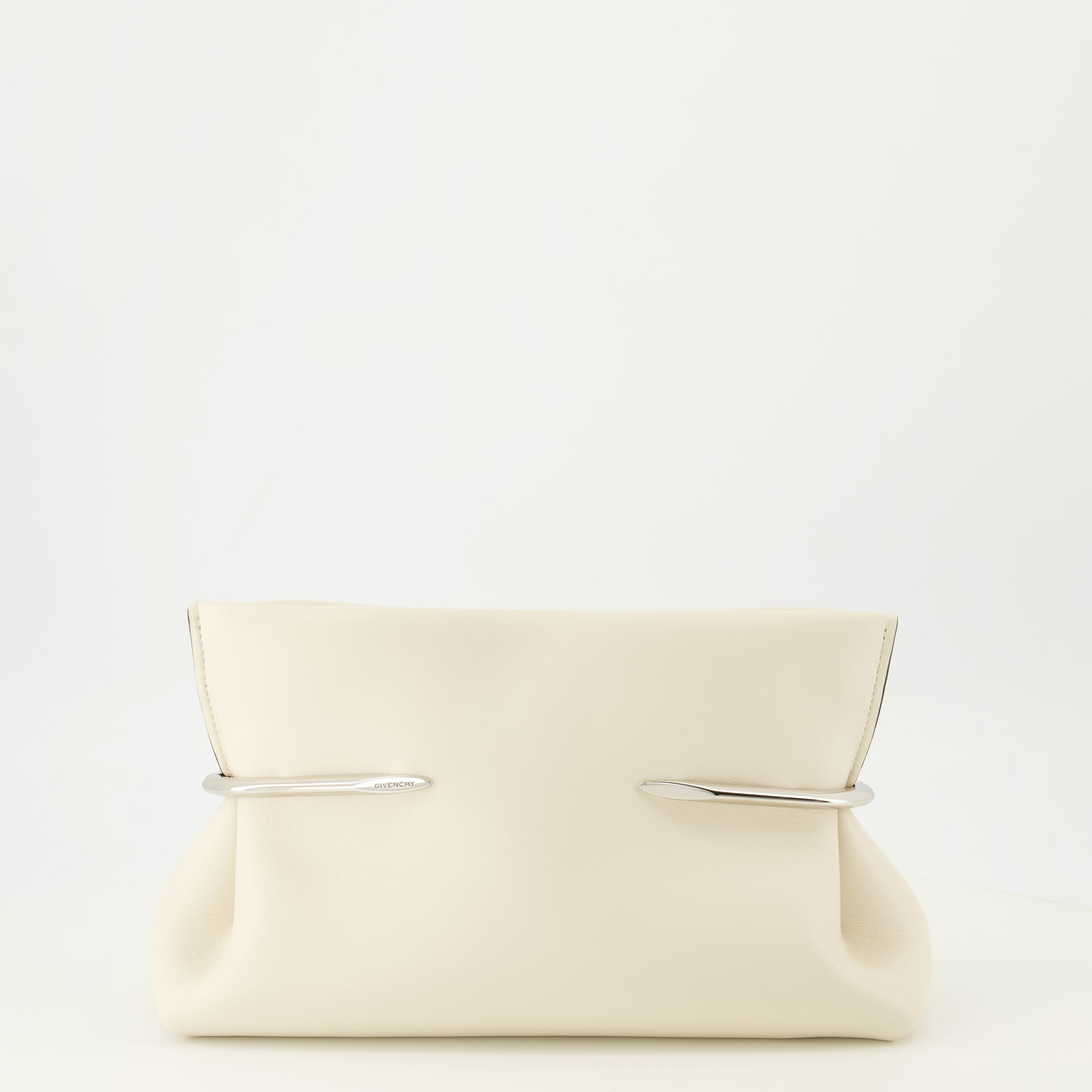 Pochettes Pochette Pinch en cuir nappa blanc Givenchy Blanc Femme