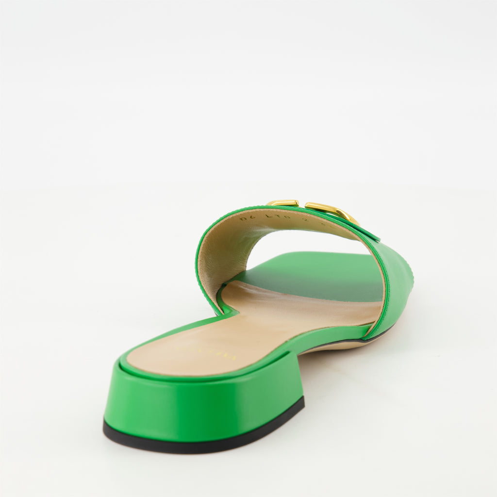 Zapatos abiertos Mules VLogo Valentino Garavani Verde Femme