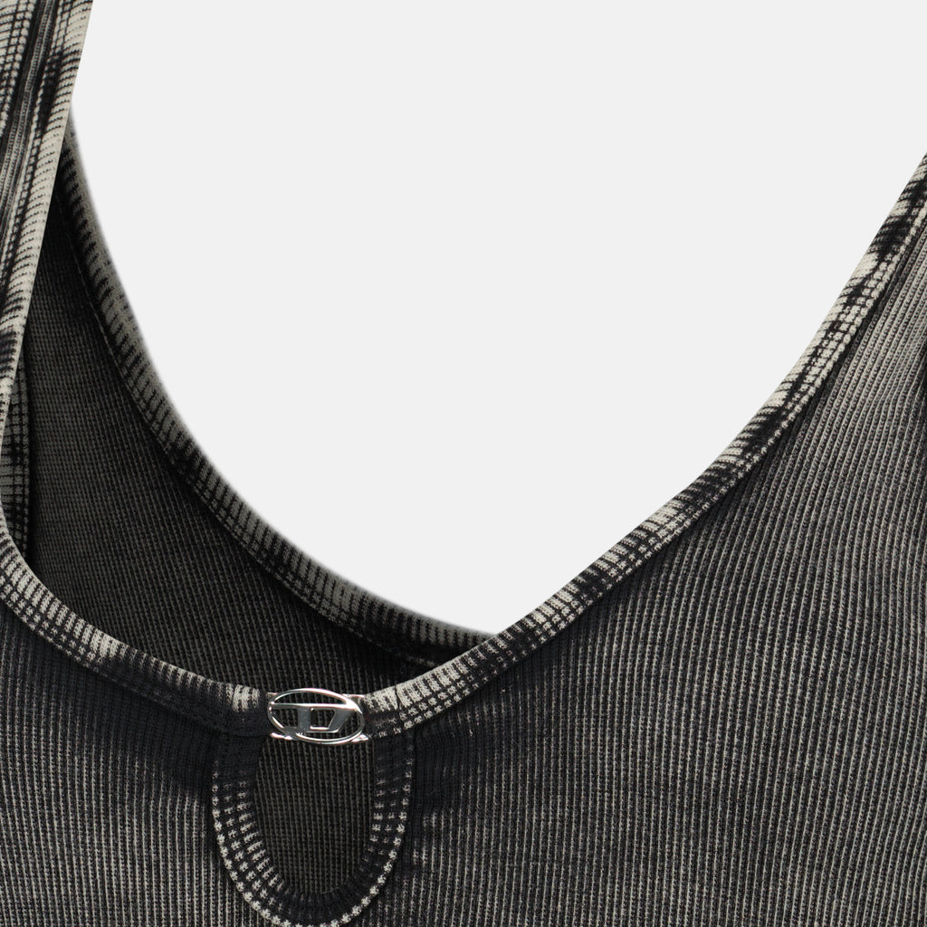 Immagine del body in cotone bianco Maura del marchio Diesel per donna - Collezione Primavera-Estate 2026 - Vista dettagliata_1