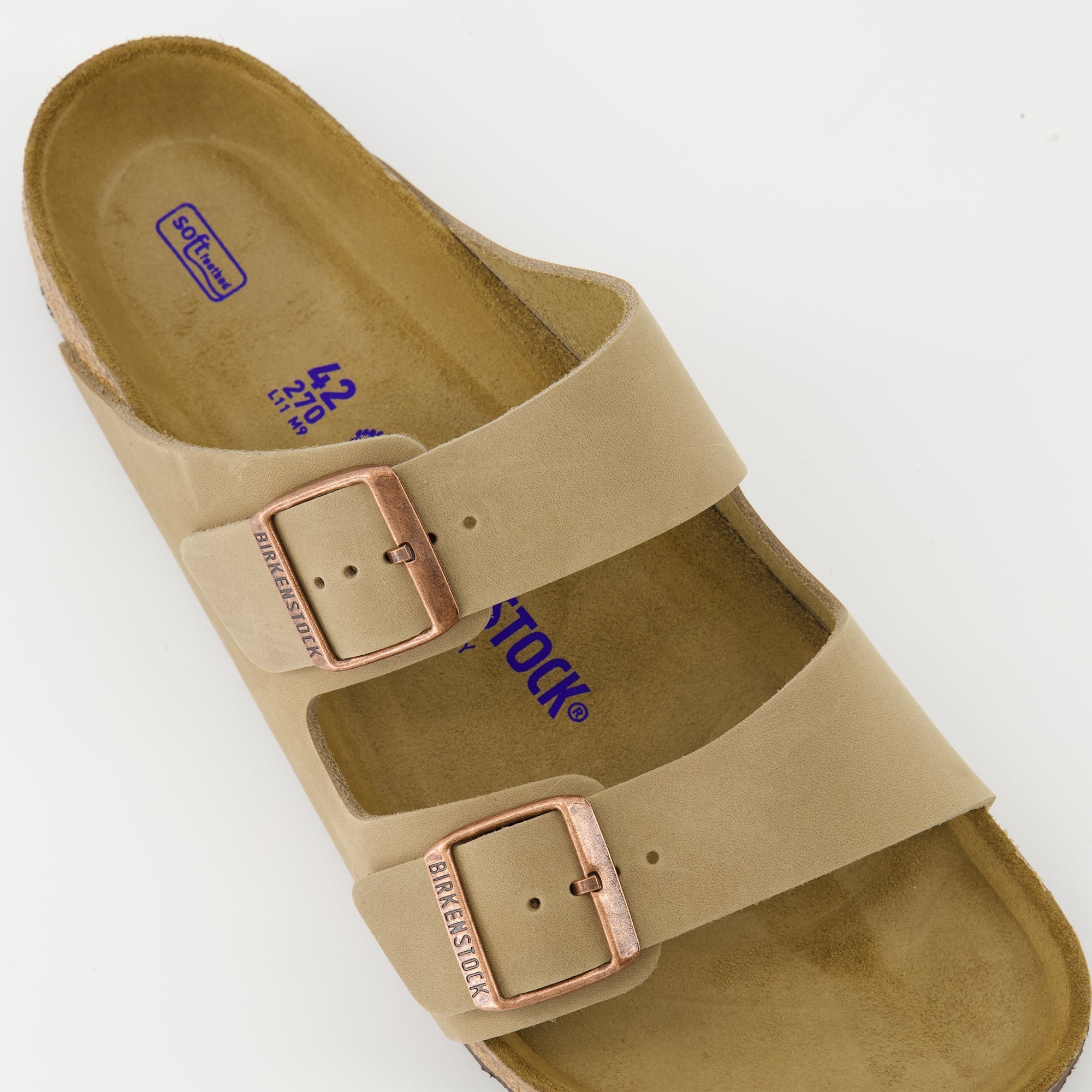 Chaussures ouvertes Sandales Arizona Birkenstock Beige Homme