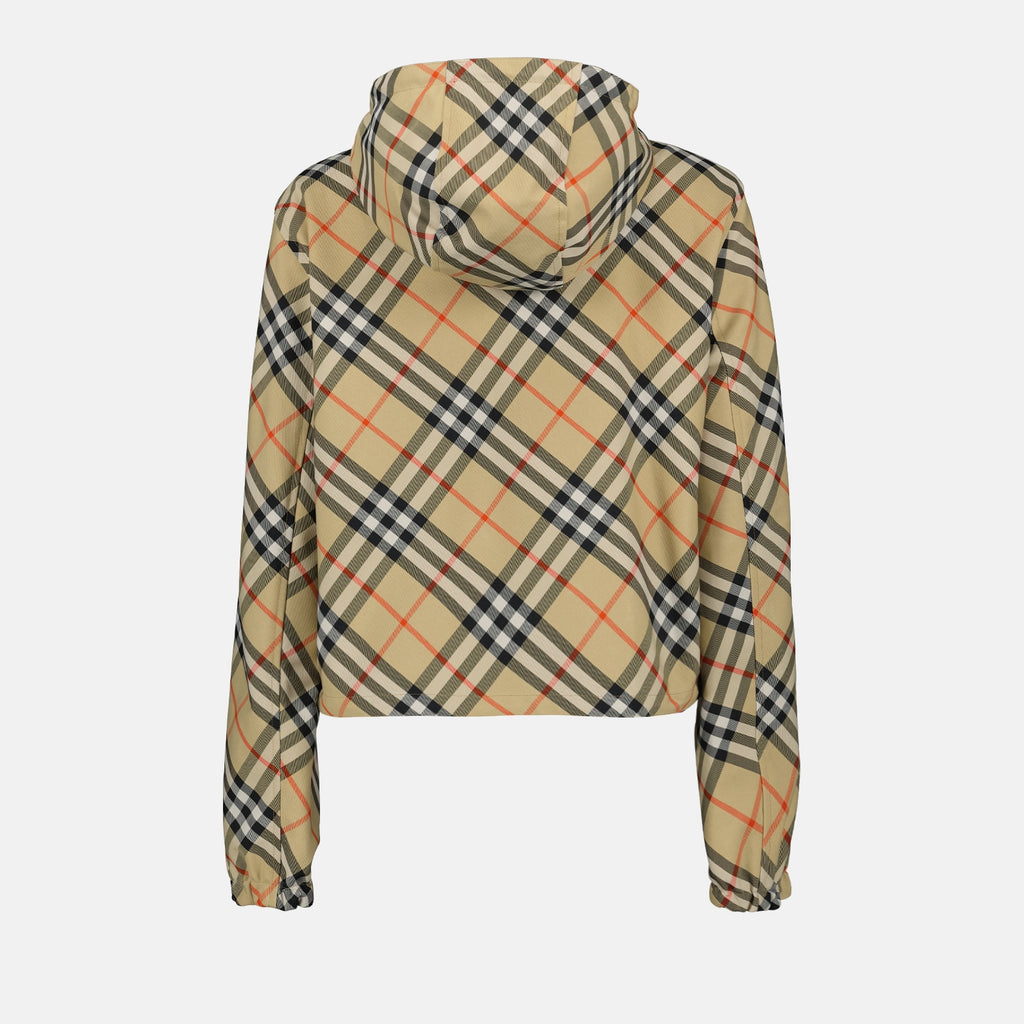 ジャケット リバーシブルチェックジャケット Burberry ベージュ Femme