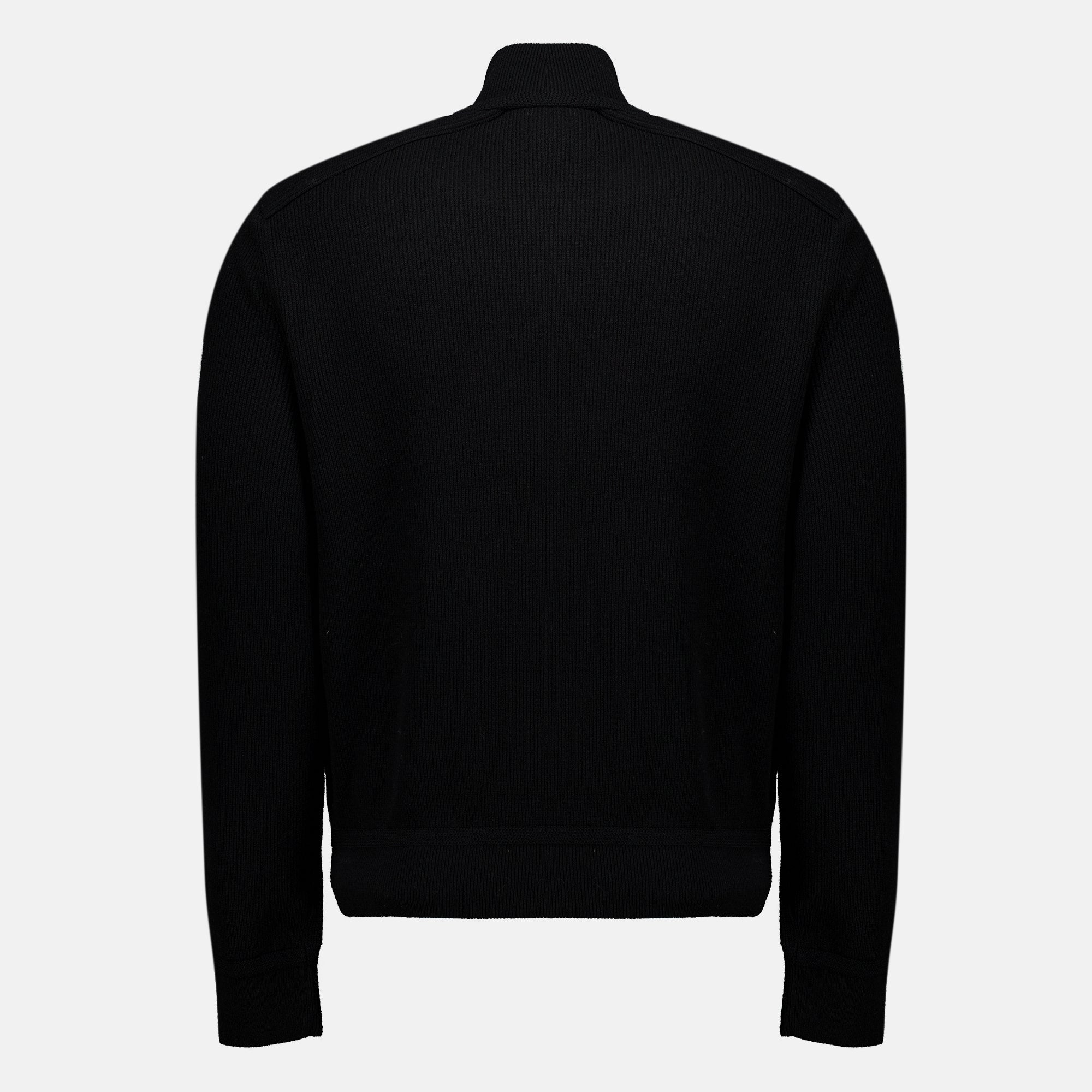 Vestes Cardigan zippé matelassé noir Moncler Noir Homme