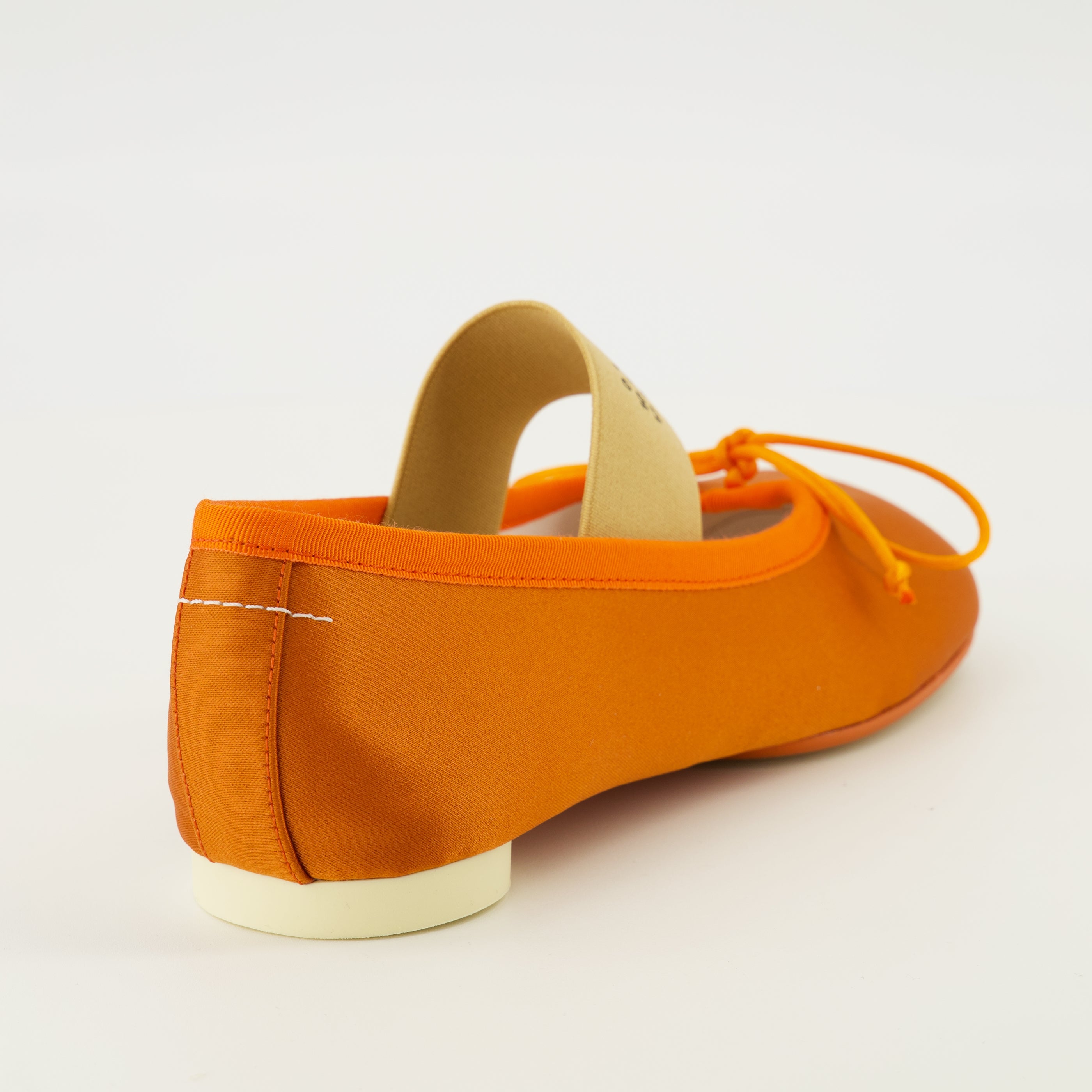 Chaussures plates Anatomic Numeric Satin Ballerinas in Orange Mm6 Orange Femme
