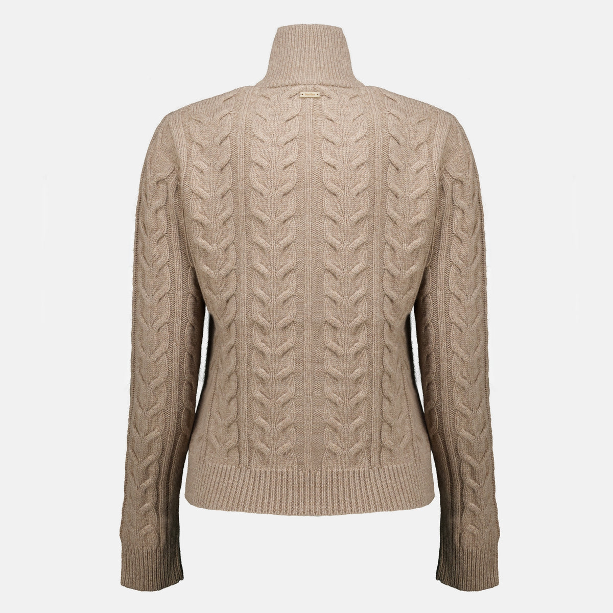 Maille Reißverschluss-Kaschmirpullover Max Mara Beige Femme