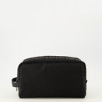 Pochettes Borsa da Toilette Medium FF in Nylon Nero Fendi Noir Homme