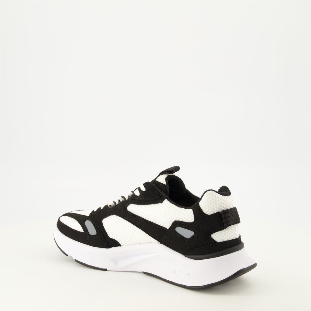 Baskets Tênis Demivee em Tecido Branco Valentino Garavani Blanc Homme