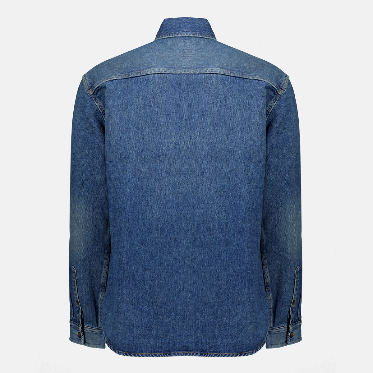 Chemises Chemise cassandre en denim Saint Laurent Bleu Homme