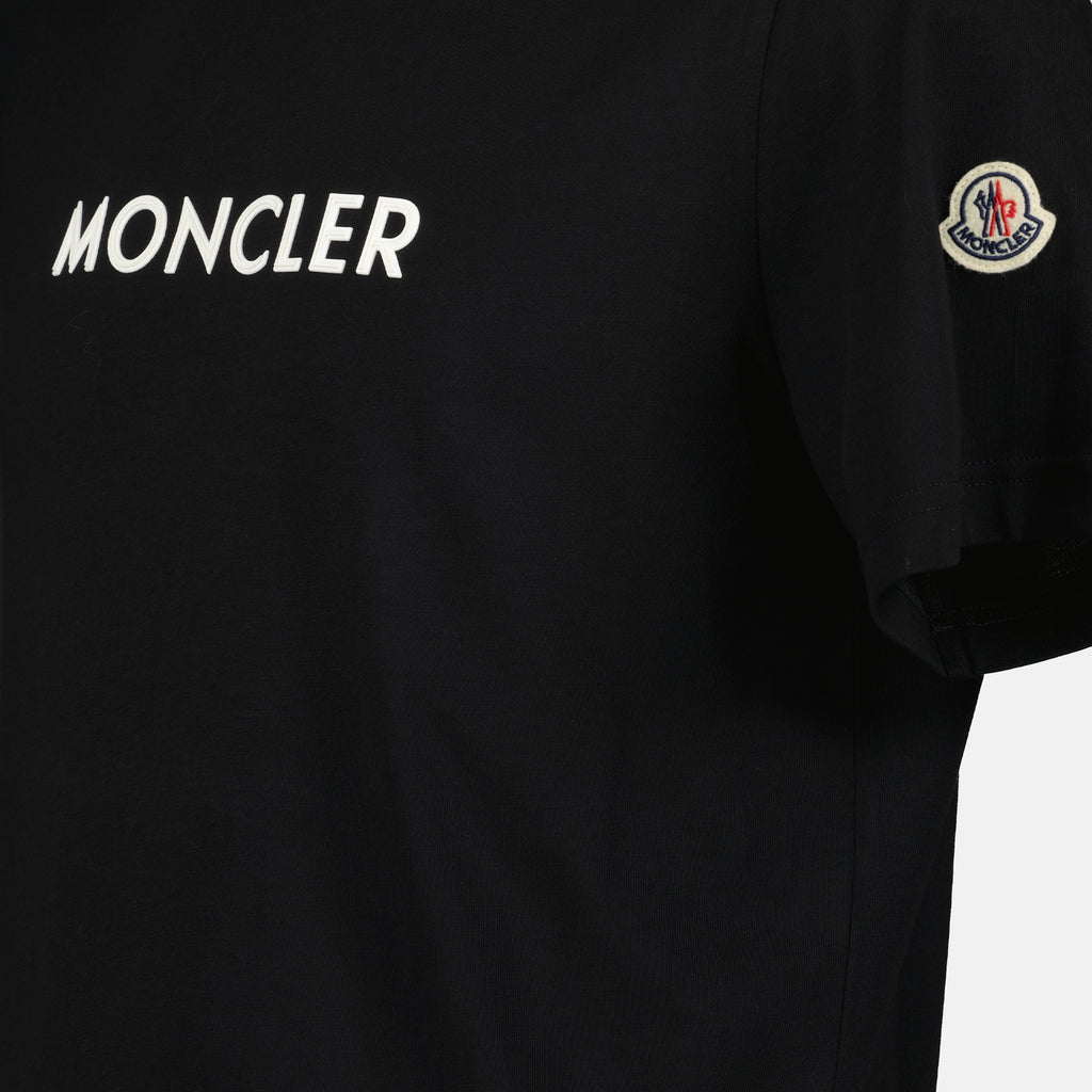 T-Shirts T-shirt à logo Moncler Schwarz Homme