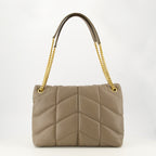 Bild der mittelgrauen Puffer-Tasche von Saint Laurent für Damen - Frühling-Sommer 2026 - Rückansicht