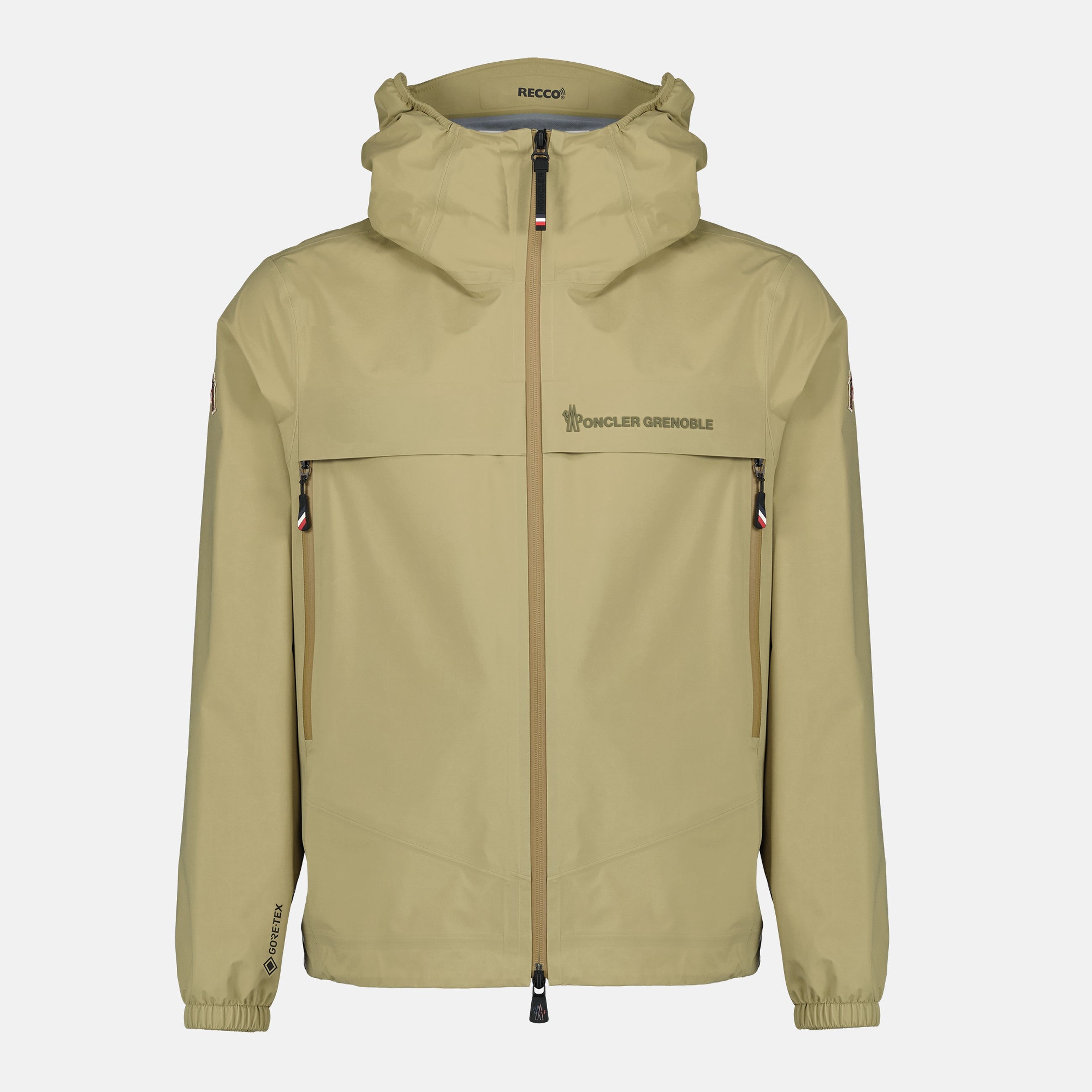 Image de l'article Veste imperméable Shipton beige en Gore-Tex de la marque Moncler Grenoble pour Homme - Saison Printemps-Été 2026 - Vue de Face