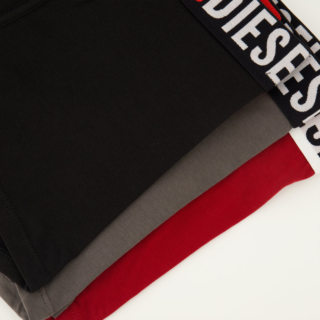 Sous-vêtements et homewear Conjunto de Boxers Vermelhos, Cinzentos e Pretos Diesel Rouge Homme