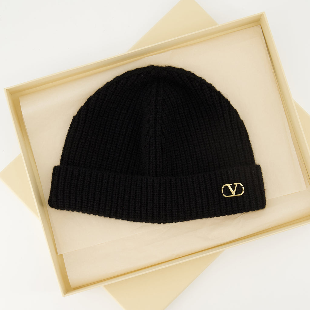 Chapeaux, casquettes et bonnets Berretto in Cashmere Valentino Garavani Noir Homme